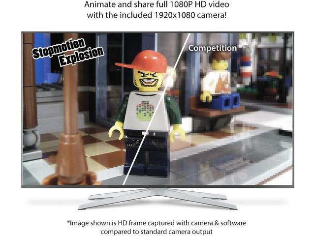 Complete HD Stop Motion Animation Kit Stop Motion Animation Software with Full HD 1080P Camera, Animation Software & Book (Windows & OS X)