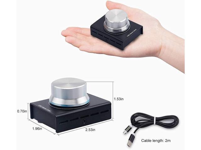 USB Volume Control, AIMOS Lnline Volume Knob Lossless Audio Computer with 6.57ft USB Cable Mute Volume Control and PC Speakers Switch Control...
