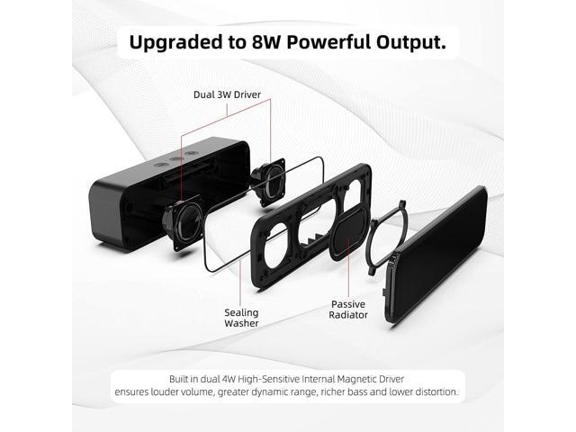 LIELONGREN [Newer] USB Computer Speaker for Desktop, Laptop Speaker, PC Speaker, Small Computer Soundbar with Hi-Quality Sound, Loud Control...