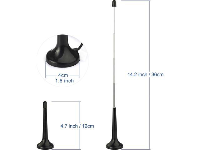 Bingfu Magnetic Base Telescopic FM Antenna and AM Loop Antenna for Pioneer Onkyo Yamaha Marantz Indoor Digital HD Radio FM Bluetooth Home Stereo...