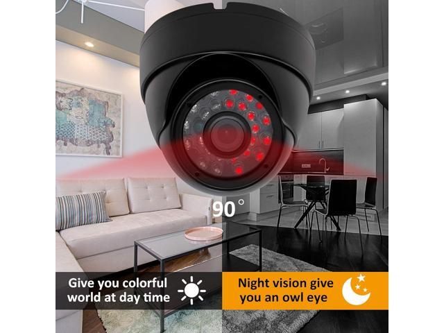 2 Megapixel USB Camera 1080P Webcam Day Night Vision Indoor Outdoor Dome Camera, 0.01LUX Low Illumination OTG Camera,H.264 Camcorders with 24pcs IR...