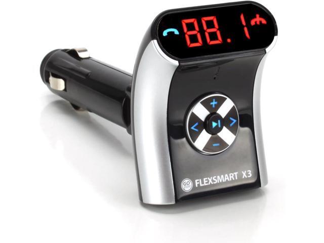 GOgroove FlexSMART X3 Mini Bluetooth Car Adapter for Handsfree Calling, USB Charging, Music Controls for Smartphones, MP3 Players - Aux Bluetooth...