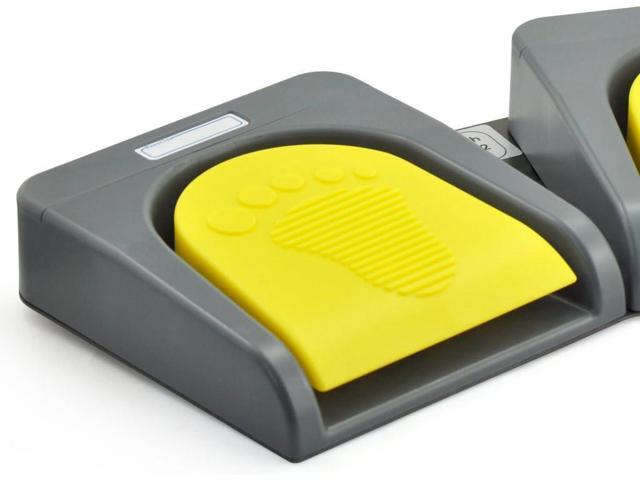 iKKEGOL USB Double 2 Foot Switch Control Pedal Video Game Customized PC Keyboard Multimedia Key Free Drive HID