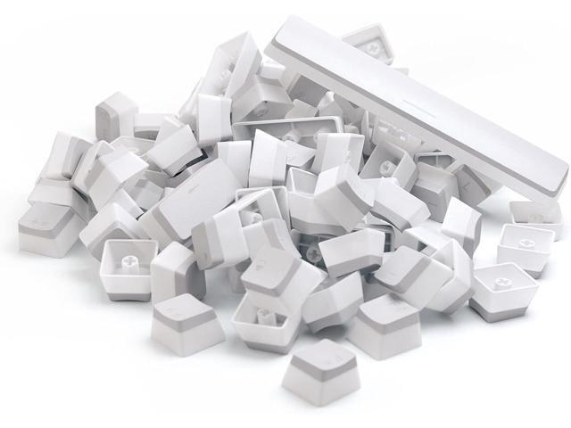 Glorious Aura V1 (White) Pudding Keycaps - Double Shot PBT Translucent for Mechanical Keyboards, 104 Key Set, TKL, Compact Compatible, English (US)...