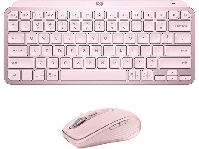 Logitech MX Keys Mini Keyboard + MX Anywhere 3 Wireless Mouse Combo - Backlit Keys, USB-C, Bluetooth, Ergonomic, Compact, Hyper-fast Scroll.