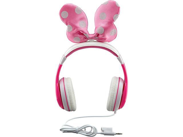 eKids Minnie Mouse Headphones for Kids, Wired Headphones for School, Home or Travel