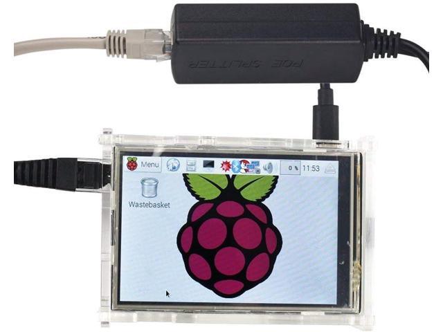 UCTRONICS IEEE 802.3af Micro USB Active PoE Splitter Power Over Ethernet 48V to 5V 2.4A for Tablets, Dropcam or Raspberry Pi 2/3B+ (48V to 5V 2.4A)