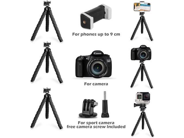 Phone Tripod, Premium Flexible Phone Tripod with Remote and Phone Mount, Mini Tripod Stand for Camera, GoPro
