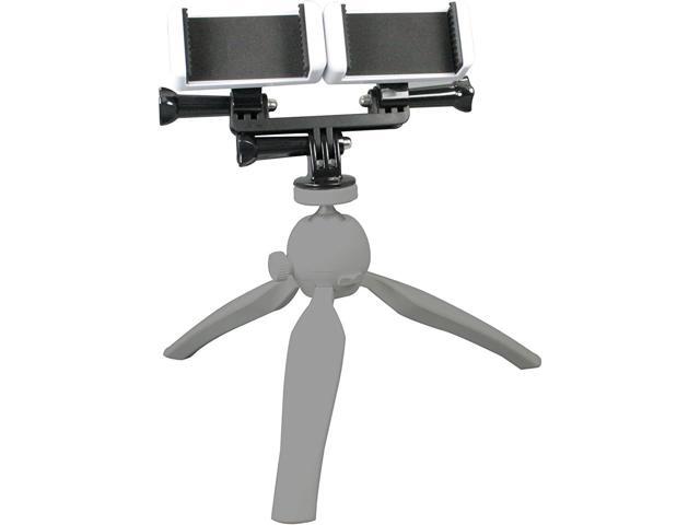 Dual Tripod Mount Adapter for Smartphones and Action Cameras