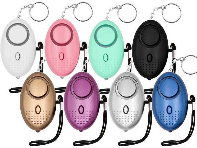 KOSIN Safe Sound Personal Alarm, 8 Pack 140DB Personal Security Alarm Keychain with LED Lights, Emergency Safety Alarm for Women, Men, Children,...