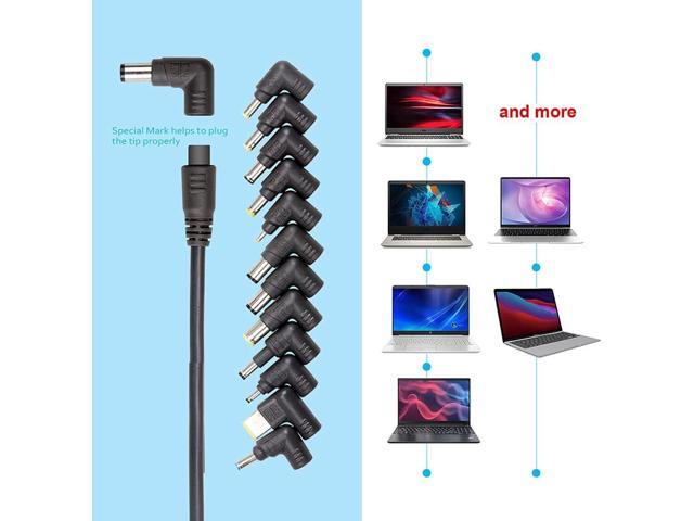 Universal Laptop Charger with LCD Display 90W Slim AC Adapter Power Supply Cord with USB Port for Mobile/Tablet Compatible with Lenovo HP Dell...
