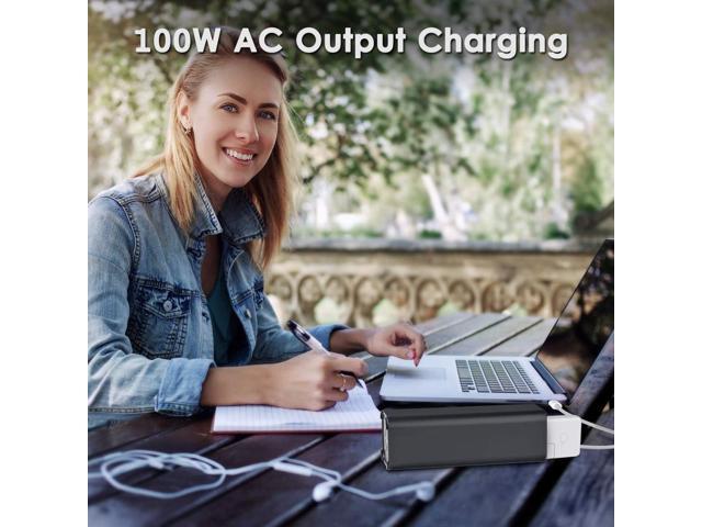 AC Outlet Portable Laptop Power Bank, Universal 116Wh/31200mAh 100W Travel Laptop Charger, External Battery Pack for MacBook, Acer, HP, Samsung,...