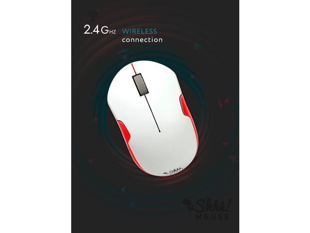 Wireless Silent Optical Mouse with USB Receiver and Batteries Cordless, Portable, Quiet Click Mouse for PC, Laptop, Chromebook, Computer