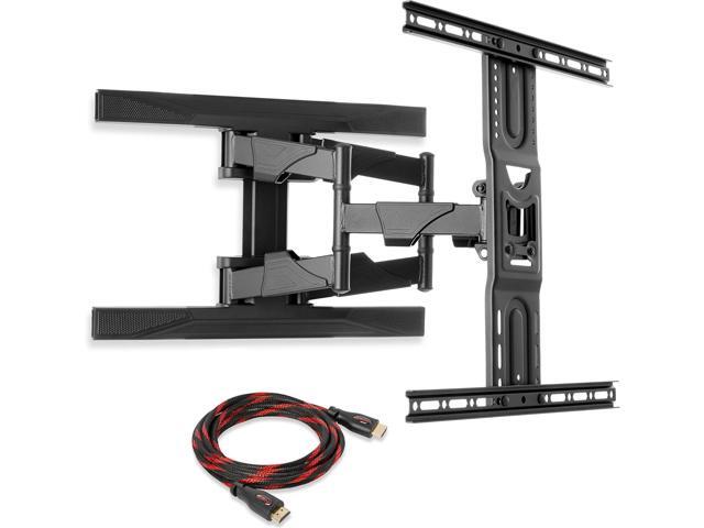 Heavy-Duty Full Motion TV Wall Mount - Articulating Swivel Bracket Fits Flat Screen Televisions from 42' to 70' (VESA 400 x 600 Compatible) - Tilt...