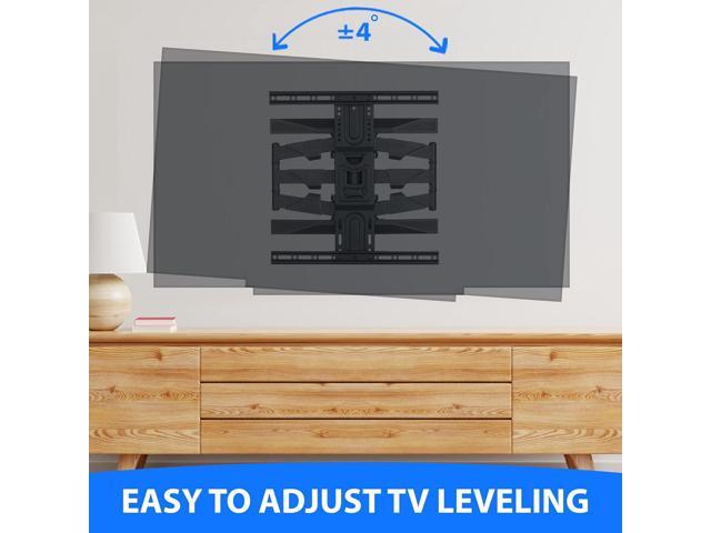 Heavy-Duty Full Motion TV Wall Mount - Articulating Swivel Bracket Fits Flat Screen Televisions from 42' to 70' (VESA 400 x 600 Compatible) - Tilt...
