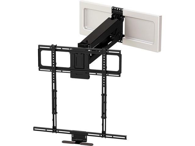 MantelMount MM540 - Above Fireplace Pull Down TV Mount for 44' to 80' Screen TVs to 90 lbs, with Patented auto-straightening, Adjustable Stops,...