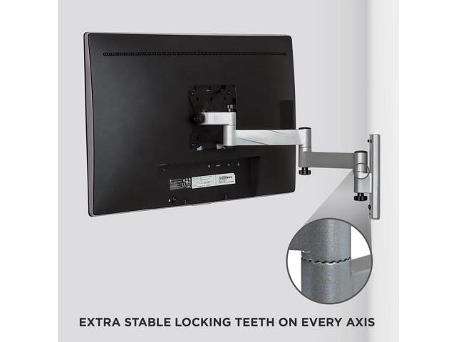 Mount-It! Locking RV TV Mount with Dual Wall Plates & Quick Release Full Motion Rust-Resistant Aluminum Arm for Indoor & Outdoor Use in Camper,...