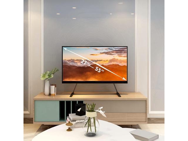 Hemudu Universal Table Top TV Stand Base TV Legs with Height Adjustment fits Most 27-55 Inch LCD LED Flat Screen TVs, Max VESA 800x400 mm, TV Feet...