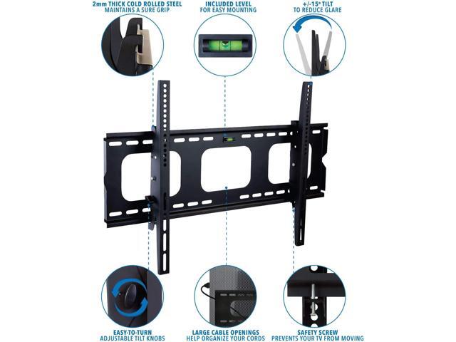 Mount-It! Tilting TV Wall Mount Bracket for 32-65 inch LCD, LED, Plasma Flat Screen TV Universal Heavy Duty Television Mount with 175 lbs Load...