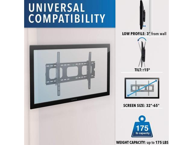 Mount-It! Tilting TV Wall Mount Bracket for 32-65 inch LCD, LED, Plasma Flat Screen TV Universal Heavy Duty Television Mount with 175 lbs Load...