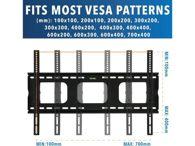 Mount-It! Tilting TV Wall Mount Bracket for 32-65 inch LCD, LED, Plasma Flat Screen TV Universal Heavy Duty Television Mount with 175 lbs Load...