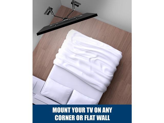 Mount-It! Corner TV Mount Premium Swivel Full Motion Caddy Corner Wall Bracket for 37-63 inch Flat Panel Screens VESA up to 800x400, 132 lb...