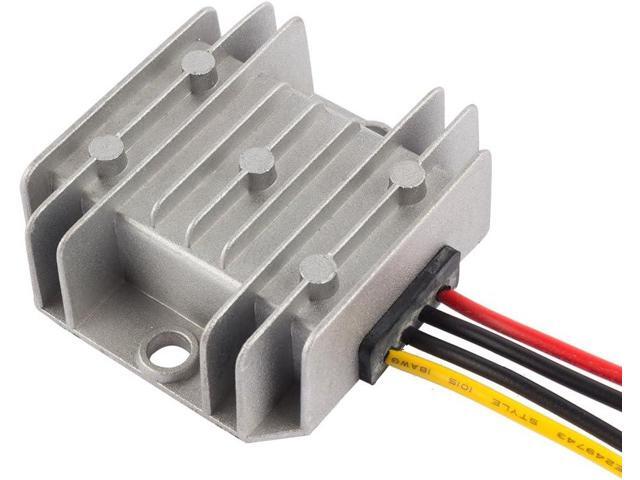 uxcell Power Voltage Converter DC 12V/24V to DC 6V 10A 60W Waterproof Voltage Convert Transformer
