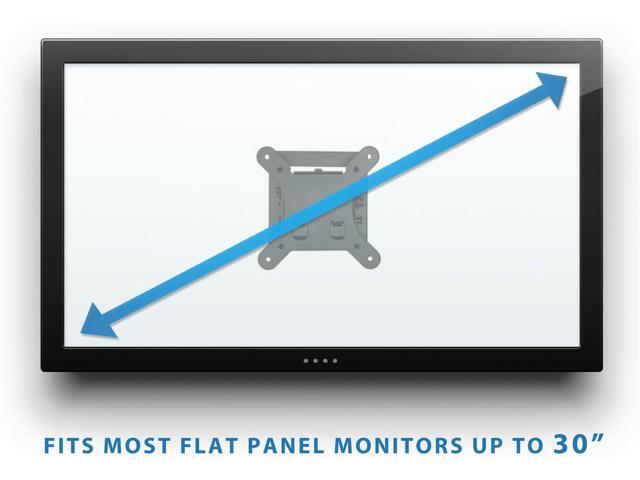 Mount-It! Small TV Monitor Wall Mount Quick Release Fits 13-32 Inch LCD/LED Screen Max 33 Lbs Slim Tilting Design Easy Installation