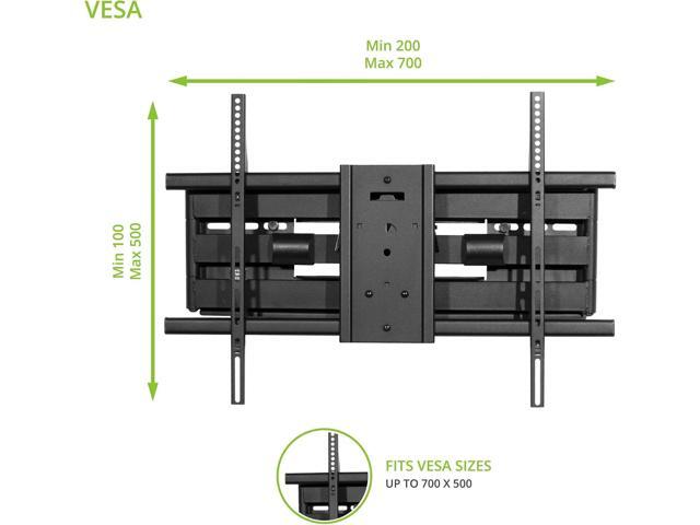 Kanto FMX3C Full Motion Articulating Adjustable TV Wall Mount for 50 to 100 inch TVs Supports up to 150 lbs. Up to 28' Extension +15° to -5°...