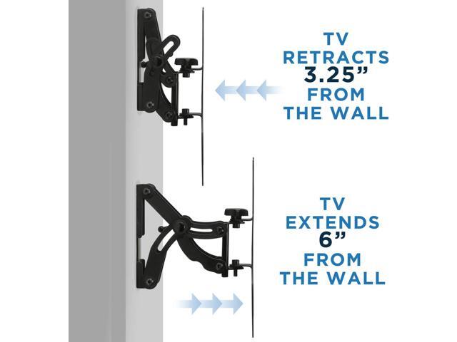 Mount-It! Swivel TV Wall Mount for Single Stud Installation Fits Up to 200x200 VESA Patterns for 23-42 Inch Flat Screen and Monitors Adjustable...