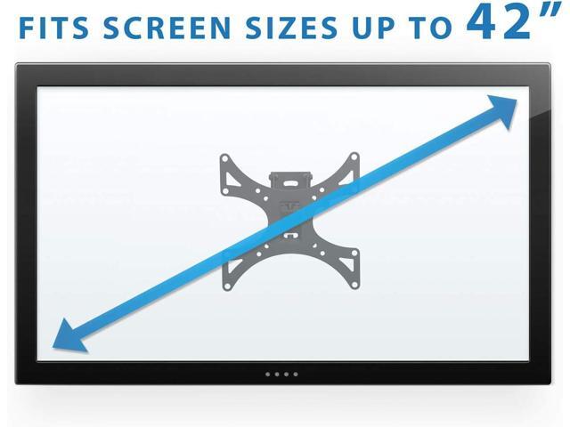 Mount-It! Swivel TV Wall Mount for Single Stud Installation Fits Up to 200x200 VESA Patterns for 23-42 Inch Flat Screen and Monitors Adjustable...