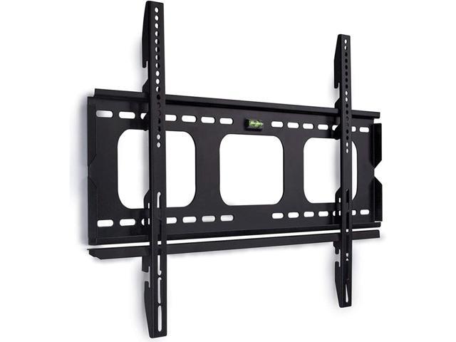 Mount-It! Low-Profile TV Wall Mount 1' Slim Fixed Bracket for 32, 40, 42, 48, 49, 50, 51, 52, 55, 60 inch TVs VESA Compatible up to 600 x 400 Black