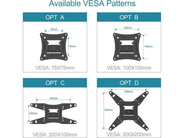 Full Motion TV Monitor Wall Mount Bracket Articulating Arms Swivel Tilt Extension Rotation for Most 13-42 Inch LED LCD Flat Curved Screen Monitors...