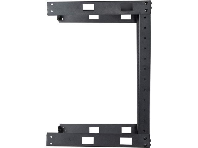 KENUCO Black 9U Wall Mount Open Frame Steel Network Equipment Rack 17.75 Inch Deep - Black - 9U - W19'' x D17.75'' x H19.25'' (REG-9U)