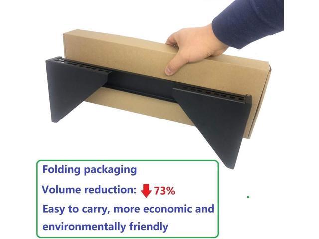 JINGCHENGMEI 3U 125 lb Weight Capacity Heavy Duty 19 Inches Steel Vertical Patch Panel Mounting Bracket for Networking Equipment (1)