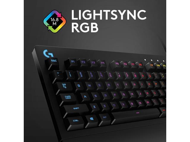 G213 Prodigy Gaming Keyboard, LIGHTSYNC RGB Backlit Keys, Spill-Resistant, Customizable Keys, Dedicated Multi-Media Keys Black