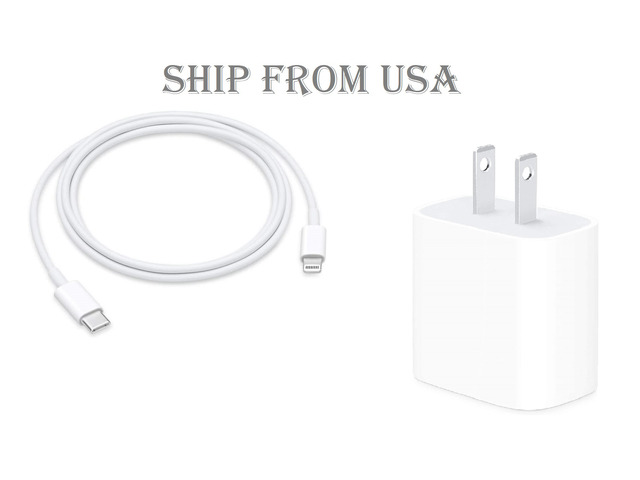OEM Quality 18W USB C Charger and Cable for iPad iPhone 12 Pro AC Power Adapter for iPhone 11 X 8