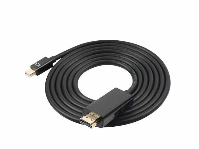 Mini DisplayPort to HDMI 6 Feet Cable Adaptor 4K@30Hz, Compatible with MacBook Air/Pro, Microsoft Surface Pro/Dock, Monitor, Projector and More