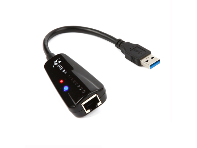 DIEWU TXA042 8153 USB 3.0 Network Card Adapter USB to Ethernet RJ45 Lan Gigabit Internet Networking Adapter for Windows 7/8/10/XP