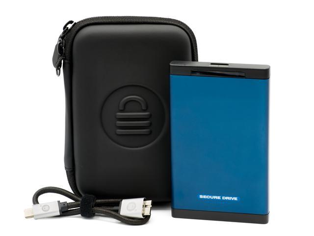 SecureData SecureDrive BT 500GB SSD FIPS 140-2 Level 3 Validated 256-Bit Hardware Encrypted External Portable USB 3.0 - Secure Wireless Unlock via...