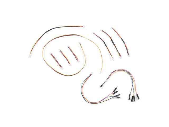 SparkFun Qwiic Cable Kit Hook Up I2C Qwiic Development Boards in No Time No Soldering Required Includes 10 Cables Different Lengths & Styles...