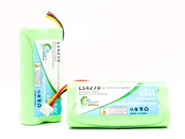 2x pack - ls4278 battery - replacement for 82-67705-01, btry-ls42raaoe-01 barcode scanner batte