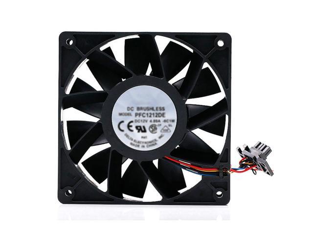 DC12V 4.8A Cooling Fan PFC1212DE High Speed PWM Brushless Fan Temperature Control Cooler Fan Repair Parts