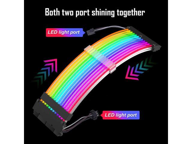 TROPRO RGB Power Extension Cable 24 Pin ATX with Controller for Cable Management (New RGB)