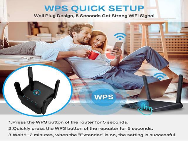 TROPRO AC1200 WiFi Extender,Wireless Signal Booster & Repeater,4 Antennas 360°Full Coverage,Dual Band 2.4G and 5G WiFi Range Extender(Up to...