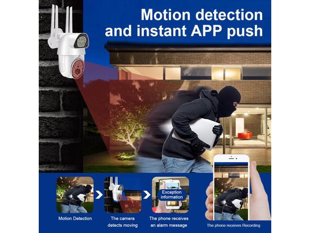 1080P HD Wifi Security Camera 135Pcs LED Light IP Camera with PIR Alarm Remote Monitor, 360 Night Vision Support Voice Intercom Waterproof