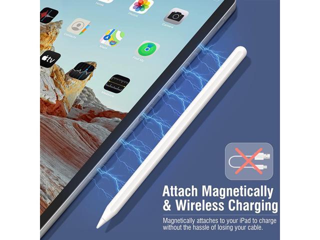TROPRO Wireless Charging Stylus Pen for iPad, Active Pencil with Magnetic Adsorption, Compatible with Apple iPad Pro 12.9/11 in, iPad Air 5th/4th...