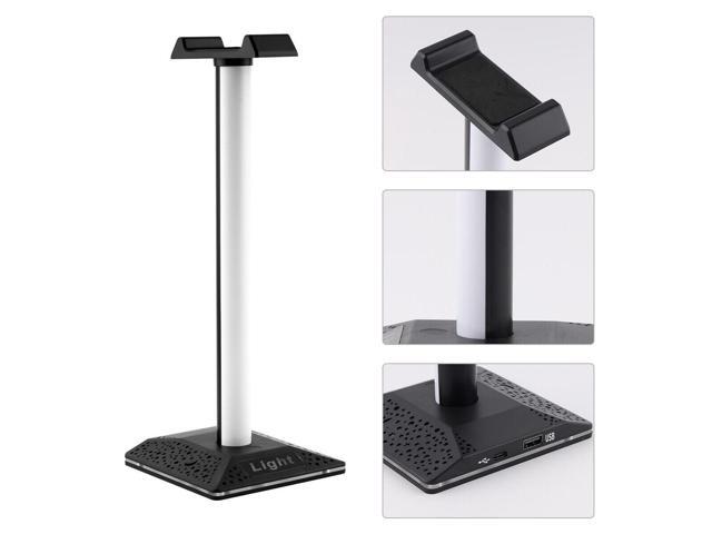 RGB Gaming Headphone Stand Dual USB Port Touch Control Desk Gaming Headset Holder