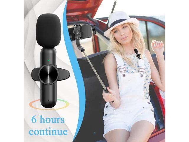 Mini Wireless Lavalier Microphone Audio Video Recording 1 Mic For IOS
