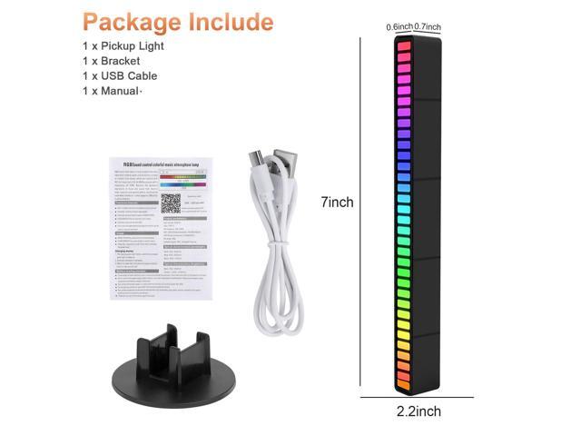 Smart Light Bars, RGB IC Smart LED Lights 32 lamp Beads ARM chip with Various Scene Modes and Music Modes, Bluetooth Color Light Bar, With APP(2PCS)